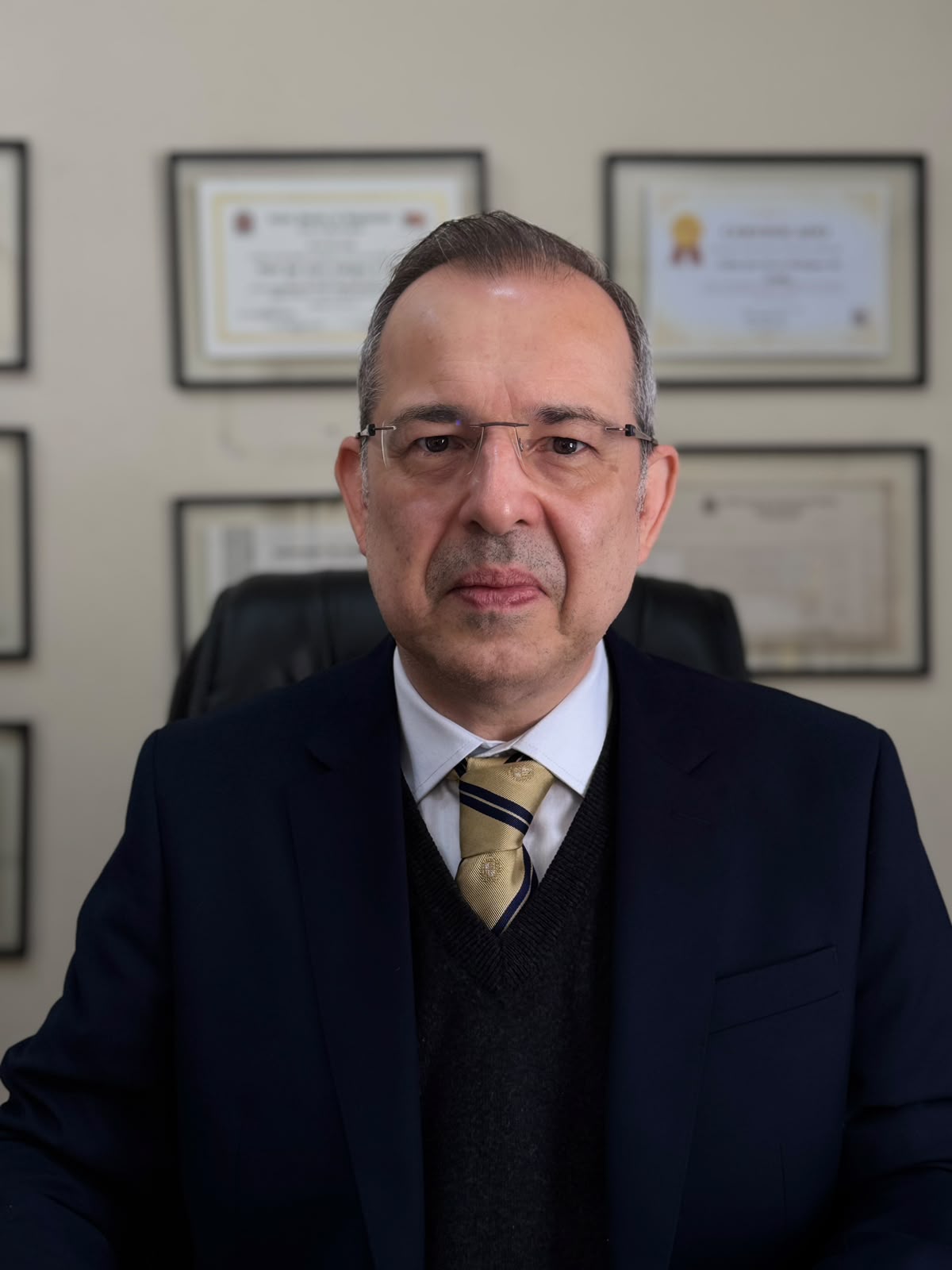 Dr. Tullio Rodrigues da Cunha em seu escritório